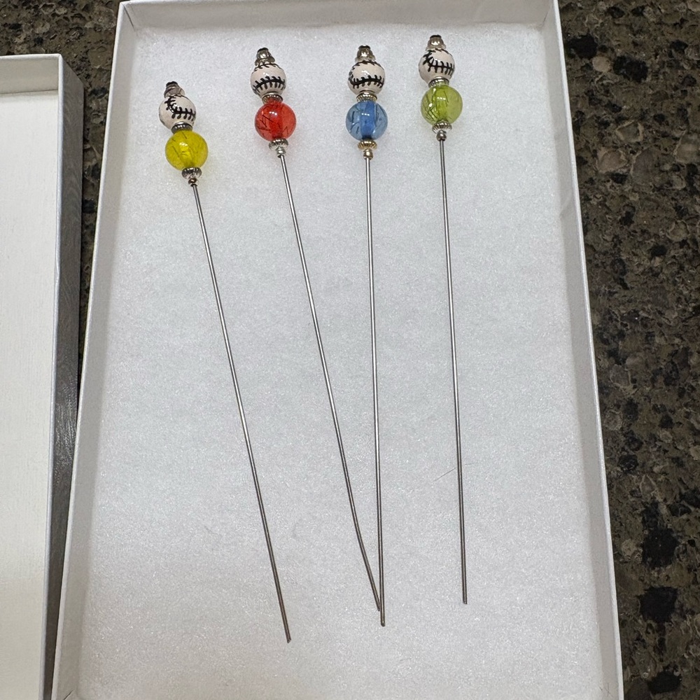 Colorful Glass Beaded Cocktail/martini picks